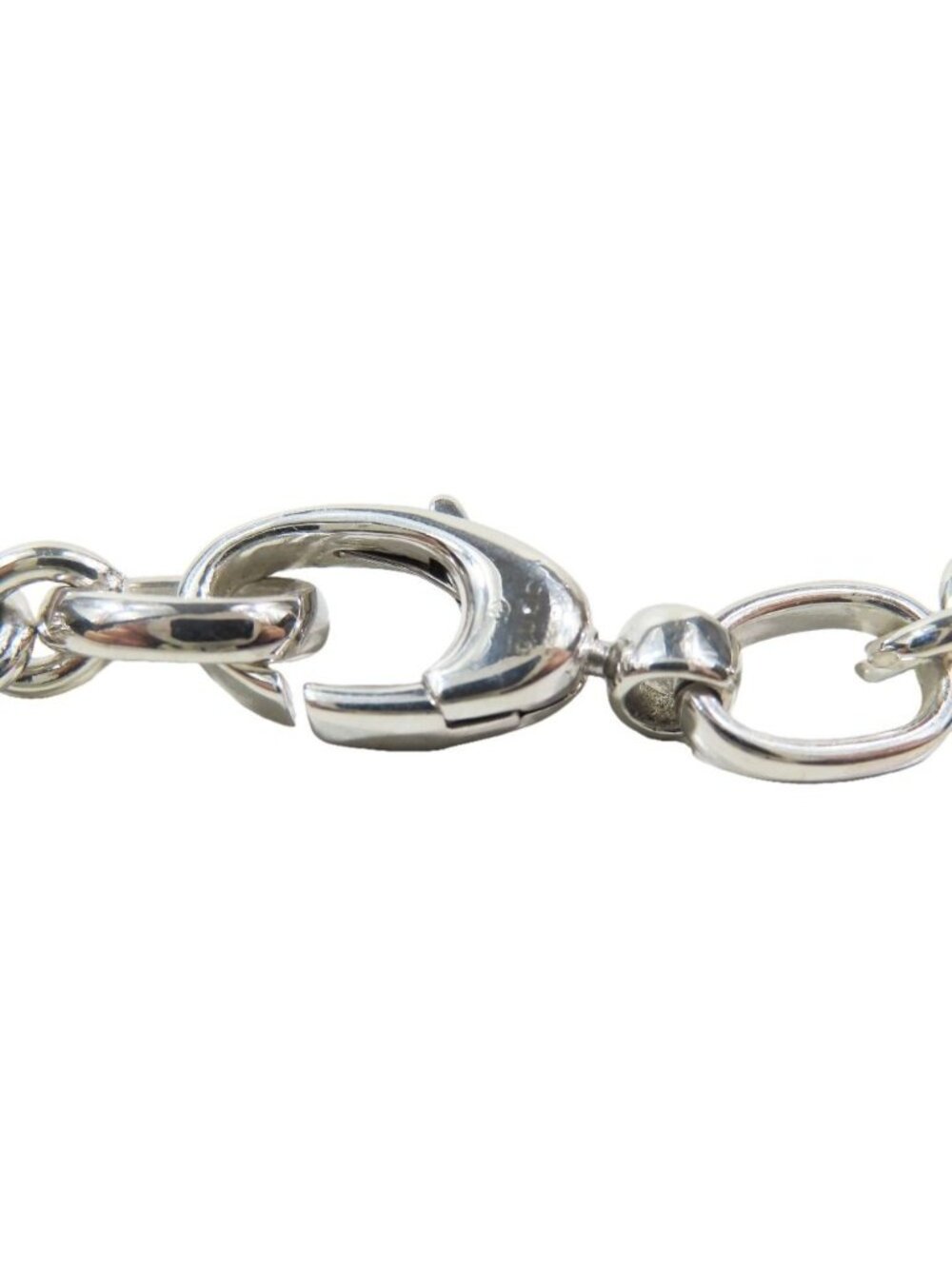 Gucci Polished Interlocking Logo Chain Necklace GG Pendant Silver - Picture 9 of 9